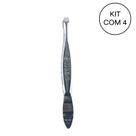 Kit 4 Pinça Ponta Reta-Cartela Com 12 Pçs Aço Carbono NYBC