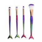 Kit 4 Pinceis Maquiagem Sereia + Estojo PINC4 - Meiustar