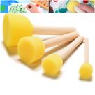 Kit 4 Pincel Mousse Esponja Batedor 4 Tamanhos Artesanato