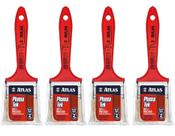 Kit 4 Pincel Trincha Pintura Atlas At315 2 1/2 Polegadas Extra Macia PlumaTek Parede Madeira Esmalte Kit 4 Pincel Trincha Pintura Atlas At315 2 1/2 Polegadas Extra Macia PlumaTek Parede Madeira Esmalte