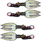 Kit 4 pisca led Trident Universal CG125 CG150 Fan Titan CB300 XRE300 CBX250 Twister NXR125 NXR150 NXR160 Bros XRE190 YBR