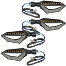 Kit 4 pisca led Vazado Universal CG125 CG150 Fan Titan CB300 XRE300 CBX250 Twister NXR125 NXR150 NXR160 Bros XRE190 YBR