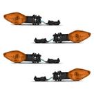 Kit 4 Piscas Modelo Original Com Chicote e Coxim Titan 160 2016 a 2020 Pro Tork