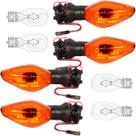 Kit 4 piscas seta dianteiro traseiro CG125 CG150 CG160 Fan Titan Start 2014 em diante com lâmpada