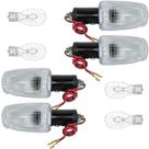 Kit 4 piscas seta dianteiro traseiro CG125 CG150 Fan Titan 2000 a 2013 CB300 XRE300 CBX250 Twister com lâmpada