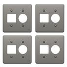 Kit 4 Placa 4x4 Posto Tomada + 2 Interruptor Legrand 8525 Kit 4 Placa 4x4 Posto Tomada + 2 Interruptor Legrand 8525