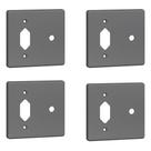 Kit 4 Placa 4x4 Posto Tomada + Saída De Fio Legrand 54395
