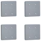 Kit 4 Placa / Espelho 4X4 Cega Silentoque Pial Cor Cinza