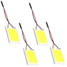 Kit 4 Placa Led Cob 10w 12v 48 Chips 6000k Torpedo T10 W5W Tipo de Conector:T10 + Torpedo