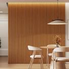 Kit 4 Placas de Painel Ripado Milão 250cm X 58cm X 3,3mm (rende 5,8m²) Ecorevest