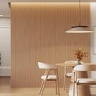Kit 4 Placas de Painel Ripado Tóquio 250cm x 58cm x 3,3mm (Rende 5,8m²) Ecorevest Marrom/Itapuã Kit 4 Placas de Painel Ripado Tóquio 250cm x 58cm x 3,3mm (Rende 5,8m²) Ecorevest Marrom/Itapuã
