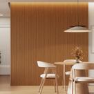 Kit 4 Placas de Painel Ripado Tóquio 250cm X 58cm X 3,3mm (rende 5,8m²) Ecorevest