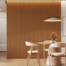 Kit 4 Placas de Painel Ripado Toronto 250cm x 58cm x 3,3mm (Rende 5,8m²) Ecorevest Marrom/Freijó Kit 4 Placas de Painel Ripado Toronto 250cm x 58cm x 3,3mm (Rende 5,8m²) Ecorevest Marrom/Freijó