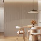 Kit 4 Placas de Painel Ripado Toronto 250cm X 58cm X 3,3mm (rende 5,8m²) Ecorevest