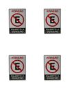 KIT 4 PlacaS DE Sinalização 30x20 Atenção Sujeito a Guincho