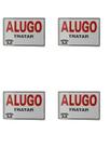 KIT 4 PlacaS DE Sinalização 30x20 FRASE Alugo, locação