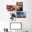 Kit 4 Placas Decorativas Shingeki No Kyojin