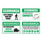 Kit 4 placas PVC 20x30cm Avisos