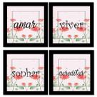 Kit 4 Placas Quadros Decorativos para Sala Cozinha Quarto Frases Café Motivação Cidades Fé 20x20cm Kit 4 Placas Quadros Decorativos para Sala Cozinha Quarto Frases Café Motivação Cidades Fé 20x20cm
