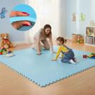 Kit 4 Placas Tapete Tatame Eva Proteção Infantil 59x59cm Tapete de Atividades Educativo Infantil