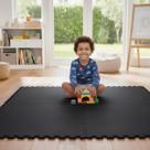 Kit 4 Placas Tatame Tapete EVA 50x50cm 10mm Linha Econômica Piso Antiderrapante para Academia Treinos Pilates Yoga Área Infantil criança bebe.