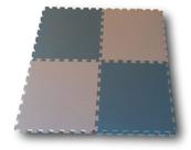 Kit 4 Placas Tatames Tapetes EVA 50x50x1cm 10mm Azul Marinho Cinza Meninos