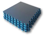 Kit 4 Placas Tatames Tapetes EVA 50x50x1cm 10mm Azul Marinho