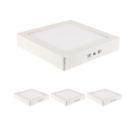 Kit 4 Plafon Led Sobrepor 12w Quadrado 4100k Branco Blumenau Kit 4 Plafon Led Sobrepor 12w Quadrado 4100k Branco Blumenau