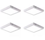 Kit 4 Plafon LED sobrepor quad. 36W 6500k backstage LUMANTI