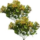 Kit 4 Plantas Kalanchoe Artificial Flor Amarelo Jardim 30cm Kit 4 Plantas Kalanchoe Artificial Flor Amarelo Jardim 30cm