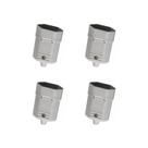 Kit 4 Plug 2P 10A 250V Femea Cinza Margirius