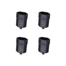 Kit 4 Plug 2P 10A 250V Fêmea Preto/Grafite Margirius