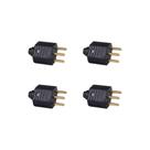 Kit 4 Plug 2P+T 10A 250V PB Preto Margirius 17728
