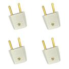 Kit 4 Plug Adaptador 2P Cinza 10A/250V Pial Legrand 51076