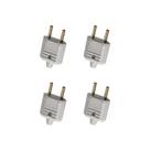 Kit 4 Plug Macho 2P 10A 250V Cinza Margirius