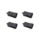 Kit 4 Plugue Femea Tomada 2p+t 180 20a Preto Margirius Kit 4 Plugue Femea Tomada 2p+t 180 20a Preto Margirius