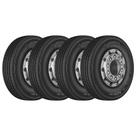 KIT 4 Pneus MRF 295/80 R22.5 Steel Muscle S1F6 152/148M Liso