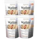 Kit 4 Pó Descolorante Branco Profissional Soft White 9 Tons Efeito Rápido Maxilluring Pouch 300g