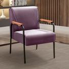 Kit 4 Poltronas Decorativas Braços Fixo Jade Roxo