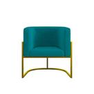 Kit 4 Poltronas Lua Sala Decorativa Azul Turquesa Suede Balaqui Decor Kit 4 Poltronas Lua Sala Decorativa Azul Turquesa Suede Balaqui Decor