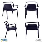 Kit 4 Poltronas Outdoor Enjoy UV Empilhável Várias Cores - Rivatti