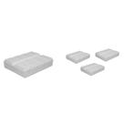 Kit 4 Porta Comprimido Branco Plástico