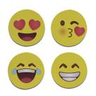 Kit 4 Porta Copos Emojis Cozinha Criativa Geek