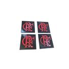 Kit 4 Porta Copos Quadrado Flamengo Kit 4 Porta Copos Quadrado Flamengo