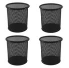 Kit 4 Porta Lápis Organizador Escritório Mesa Caneta Treco D - preto Kit 4 Porta Lápis Organizador Escritório Mesa Caneta Treco D - preto