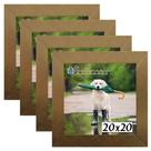 Kit 4 Porta Retrado Molduras 20x20 Dourado