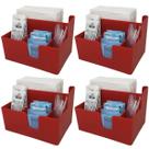 Kit 4 Porta Sachês Guardanapos Açúcar Organizadores Bancada