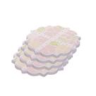 Kit 4 Porta Taças Copos Floral de Cerâmica 10cm Lyor C42