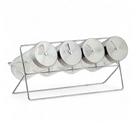 Kit 4 Porta Temperos Condimento Horizontal Harlem Vidro