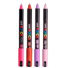 Kit 4 Posca PC-1MR Vermelha,Violeta, Rosa, Rosa-Claro 0.7mm
